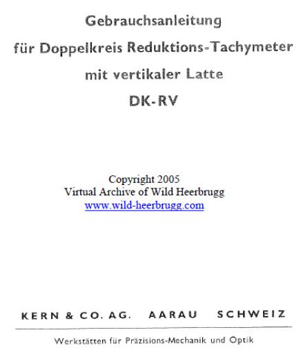 Kern DK-RV - User Manual