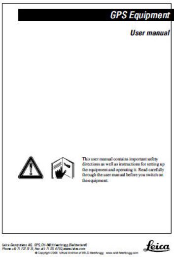 Wild GPS200/300 - USER MANUAL Wild GPS200/300 - USER MANUAL