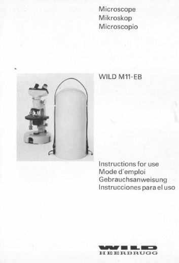 Wild M11-EB user manual Wild M11-EB user manual