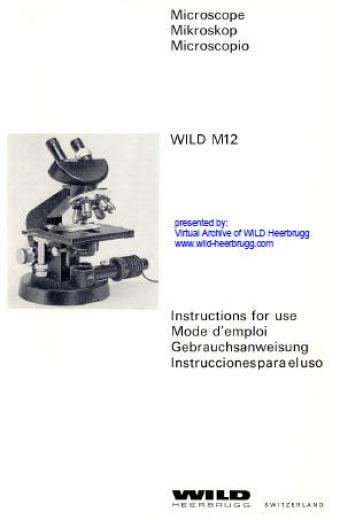 Wild M12 user manual