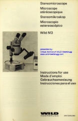 Wild M3 user manual