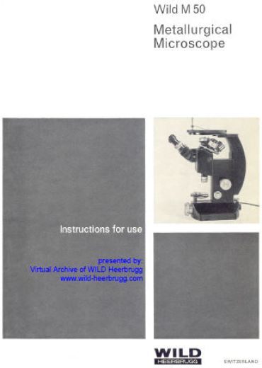 Wild M50 user manual