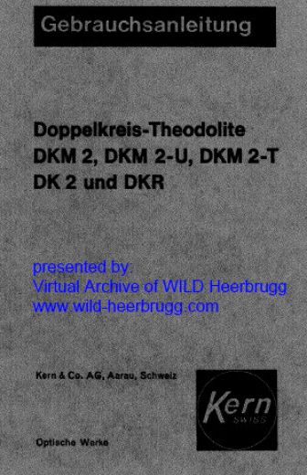 Kern DKM2, DKM2-U, DKM2-T, DK2, DKR - User Manual