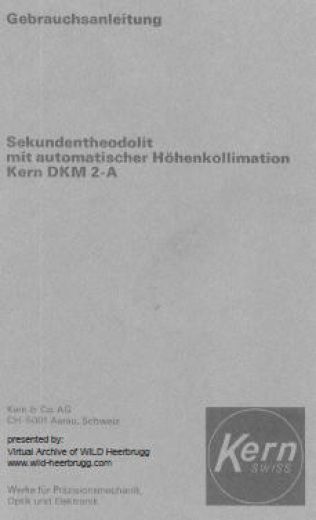 Kern DKM2-A - User Manual Kern DKM2-A - User Manual