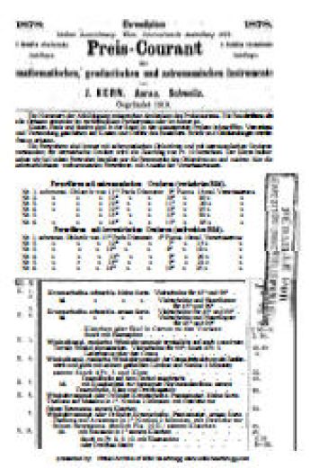 Kern catalogue 1878