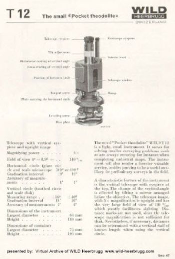 Wild T12 brochure