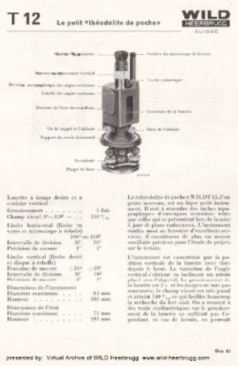 Wild T12 brochure