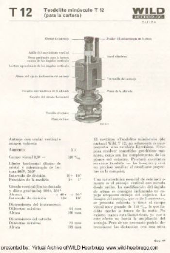 Wild T12 brochure