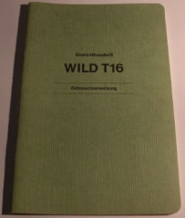 Wild T16 old style user manual