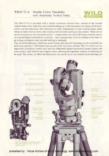 Wild T1A brochure