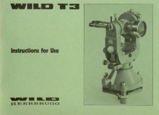 Wild T3 user manual Wild T3 user manual