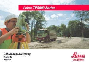 Leica TPS800 series user manual