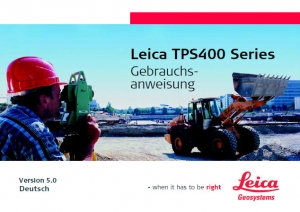 Leica TPS400 series user manual