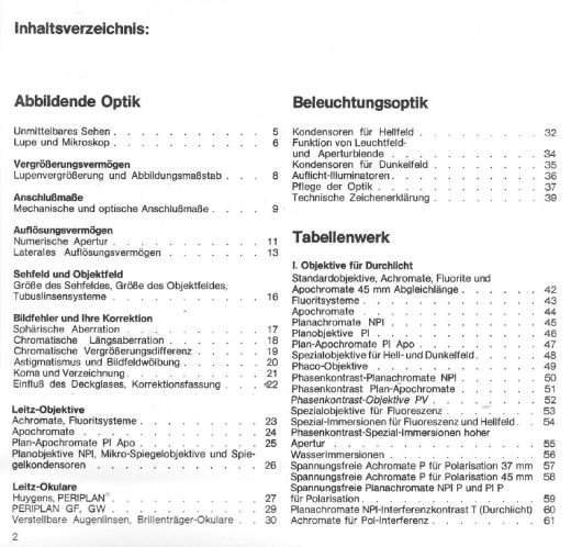 Wild Leitz The microscope and its applicationImage-forming and Illuminating Systems of the Microscope