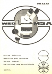 Wild M5A Service Anleitung