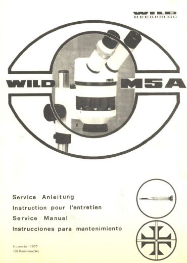 Wild M5A Service Manual Wild M5A Service Manual