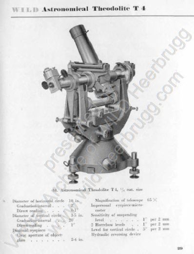 Wild - Geodetic and topographic Instruments