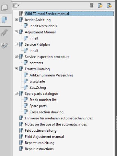 Service manual for Wild Heerbrugg T2 (mod)