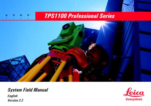 Leica TPS1100 series user manual