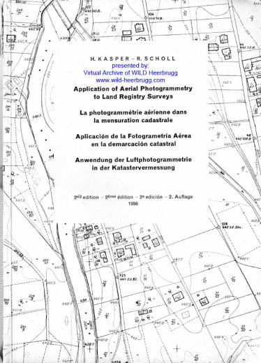 Wild - Application of Aerial Photogrammetry to Land Registry Surveys