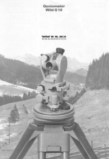 Wild G10 user manual