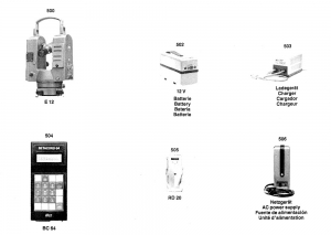 Kern electronic THEODOLITES and ACCESSORIES Spare parts list