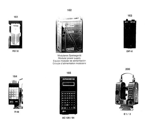 Kern electronic THEODOLITES and ACCESSORIES Spare parts list