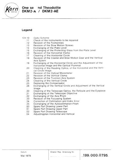 Kern DKM2-A / DKM2-AE - Service Manual