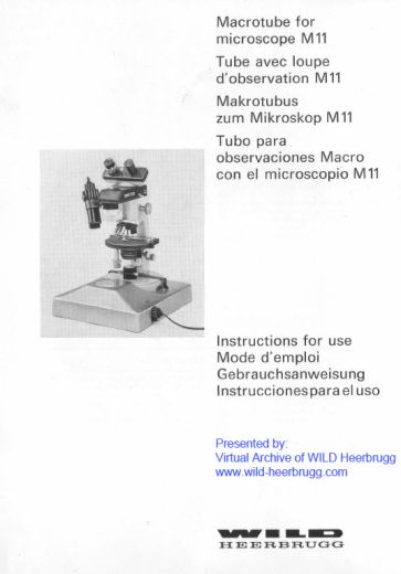Wild Macrotube for M11 - user manual