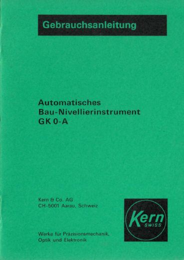 Kern GK0-A - Manual Kern GK0-A - Manual
