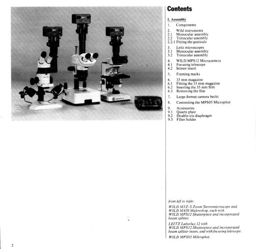 Wild MPS05/12 user manual