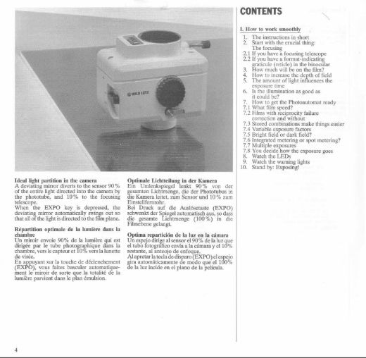 Wild MPS46/52 user manual