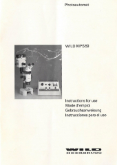 Wild MPS50 Photoautomat Gebrauchsanweisung