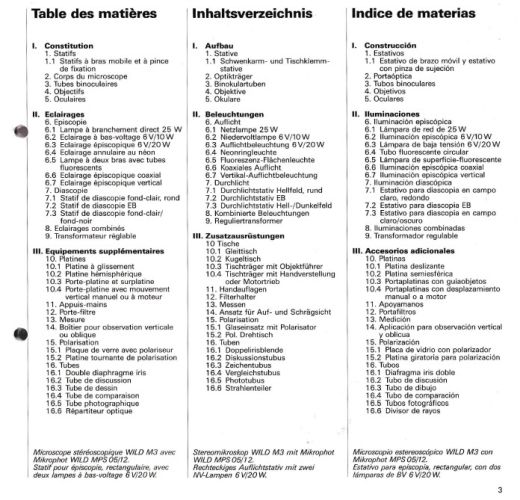 Wild M3 user manual 1983