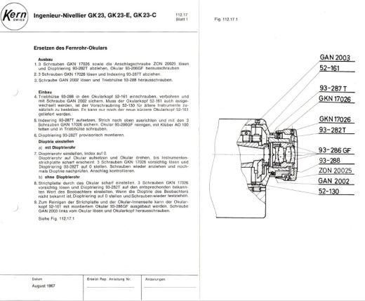 Kern GK23 GK23-E GK23-C - Reparaturanleitung