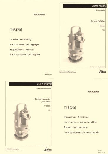 Service manual for Wild Heerbrugg T16 (70)