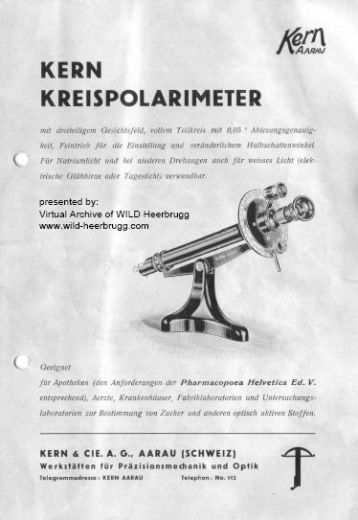 Kern Full Circle Polarimeter