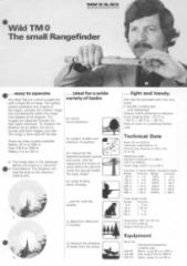 Wild TM0 brochure with user manual