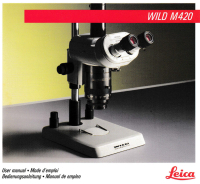 Wild M420 user manual