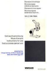 Wild M4 / M4A user manual