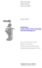 Wild M40 user manual
