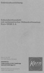 Kern DKM2-A - User Manual