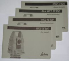 Wild / Leica TC500 user manual