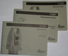 Wild / Leica TC600 user manual