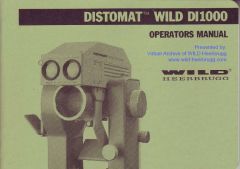 Wild DI1000 user manual