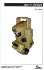 Wild T1010 - TC1010 - T1610 - TC1610 System user manual