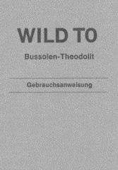 Wild T0 (old style) user manual