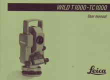Wild T1000 / TC1000 Gebrauchsanweisung