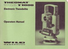 Wild T1000 user manual