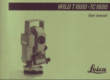 Wild T1600 / TC1600 Gebrauchsanweisung
